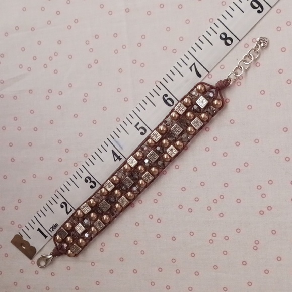 Brighton Tri Strand Beaded Bracelet - Picture 4 of 8